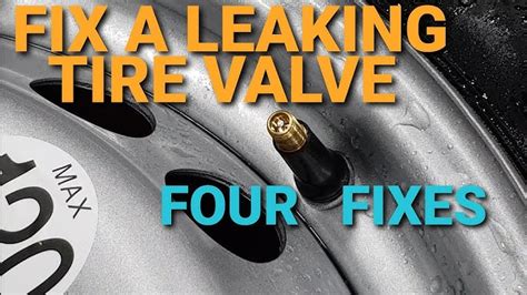 air leaking around valve stem|Fix a Leaking Tire Valve